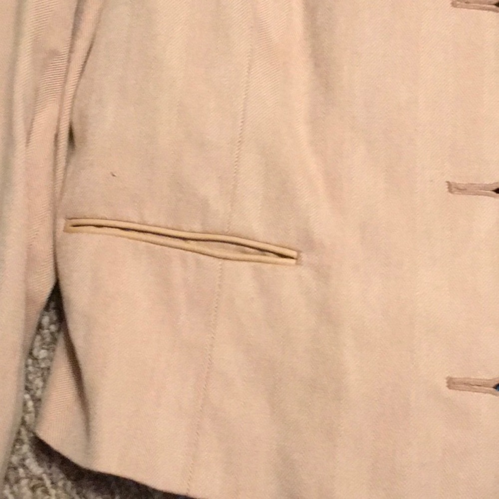 EUC,DANA BUCHMAN,LINED LINEN SLACKS,INC CAMISOLE,CROPPED BLAZER,BUTTONS ON CUFFS - Picture 10 of 13